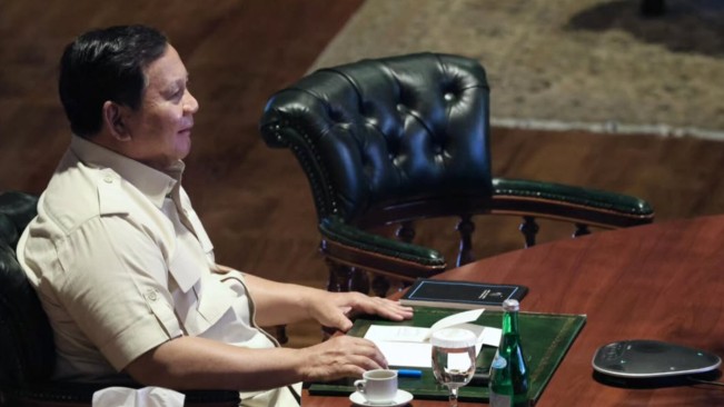 Presiden Prabowo Gelar Rapat Kabinet Hybrid. [Instagram/@sekretariat.kabinet]